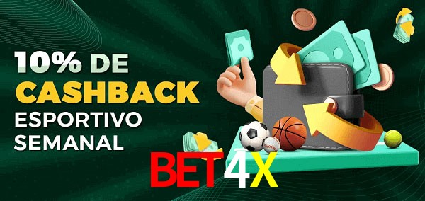 10% de bônus de cashback na BET4X