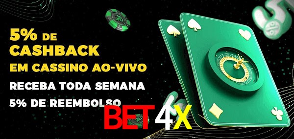 Promoções do cassino ao Vivo BET4X